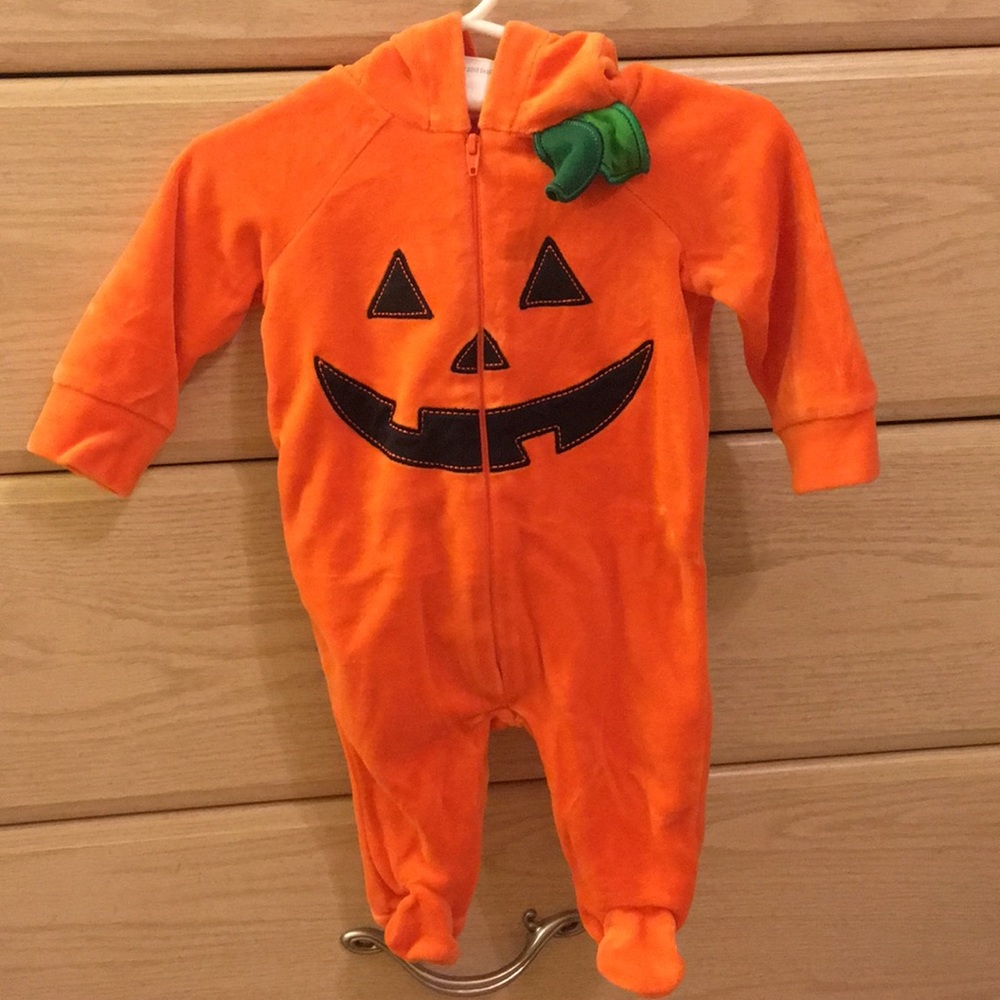 Jack-o-lantern onesie